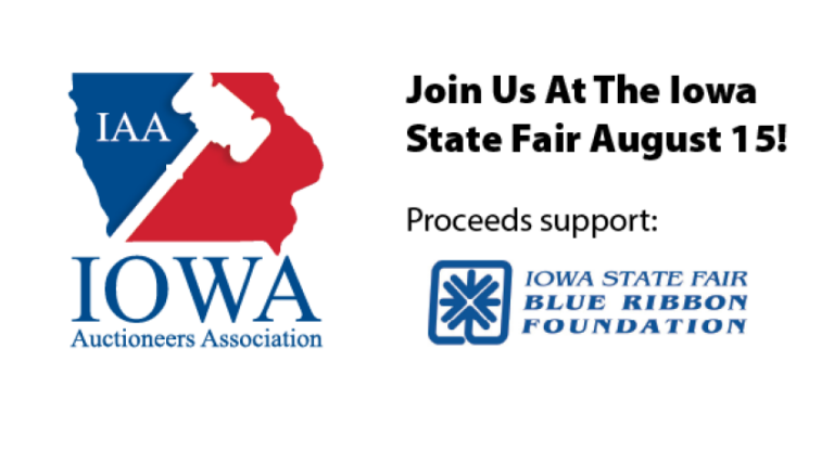 Blue Ribbon Auction<br>at the Iowa State Fair